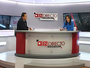 Entrenamiento a voceros en set de noticiero en Colombia con la agencia de relaciones públicas Liliana Cortés